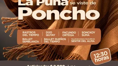 Casa de la Puna recibe 'La Puna se viste de Poncho' con música, danza y cocina criolla
