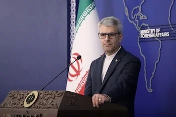 El portavoz del Ministerio de Exteriores iraní, Ismail Bagaei (EFE/Gobierno de Irán)