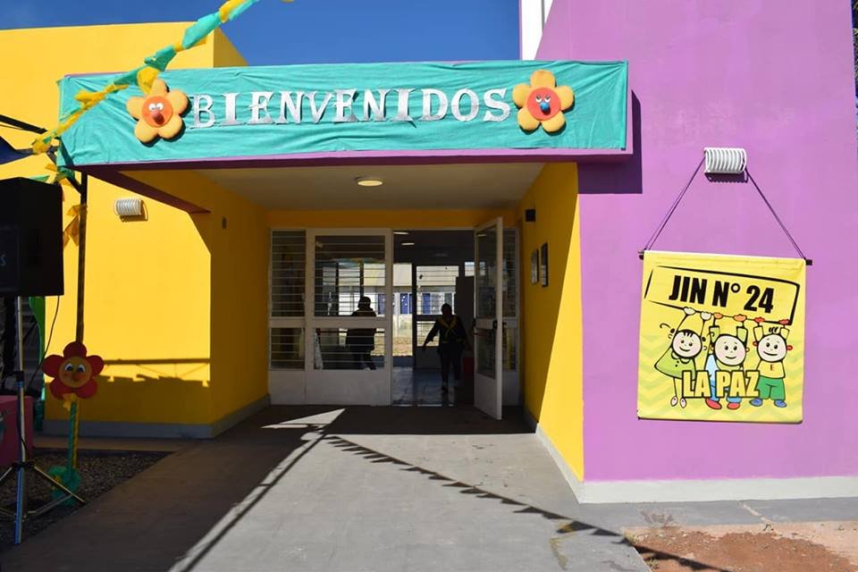Corpacci y Gutiérrez inauguraron el JIN N° 24, en Casa de Piedra