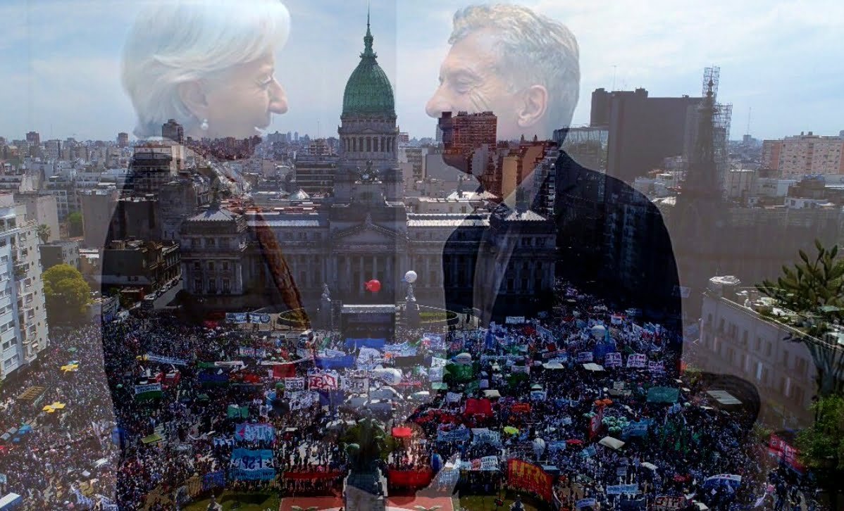 Protesta frente al Congreso de la Nación
