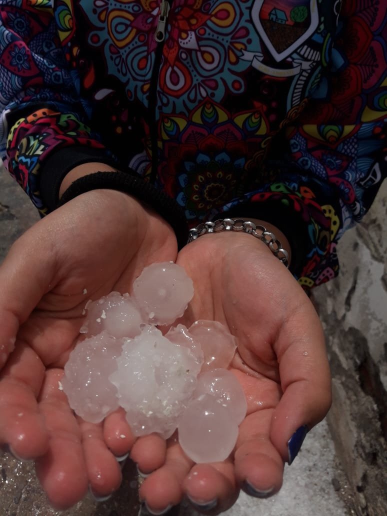 Llegó el granizo!