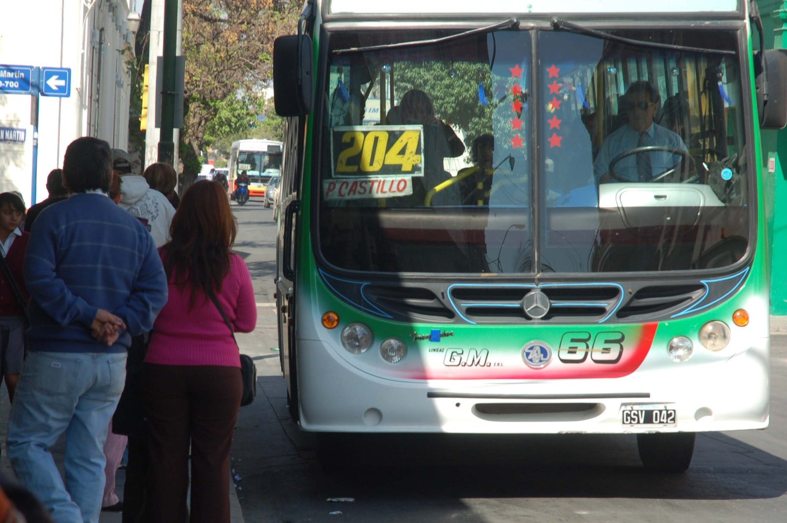 Viajando en colectivo