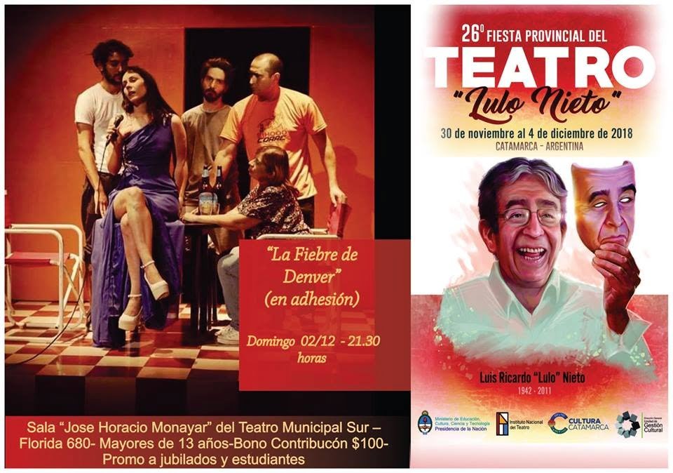 “La Fiebre De Denver”, la propuesta de la Fiesta del Teatro para este domingo