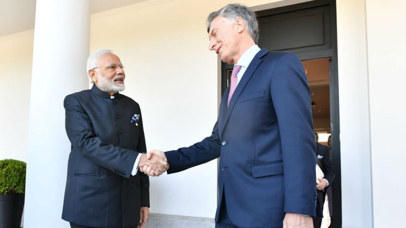 Tras la reunión de esta mañana, presidentes de Argentina e India acordaron avanzar en la mutua cooperación