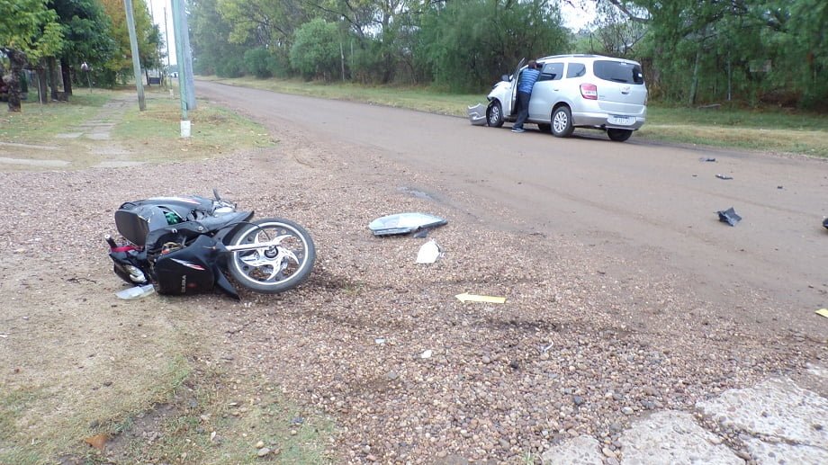 Motociclista accidentado en Belén fue trasladado a la Capital