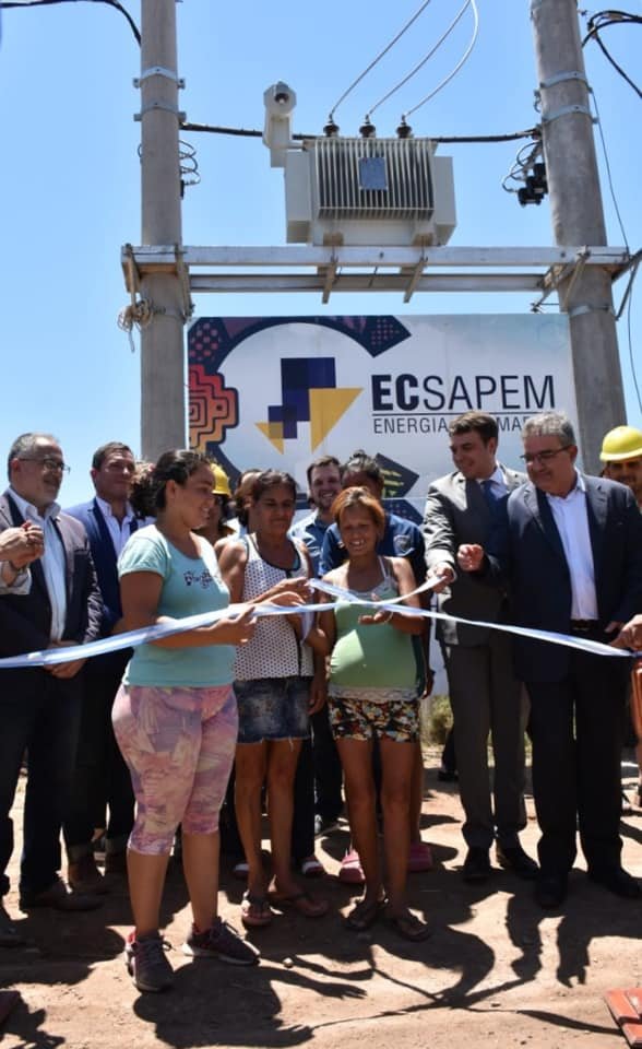 EC Sapem inauguró obra en el barrio Papa Francisco