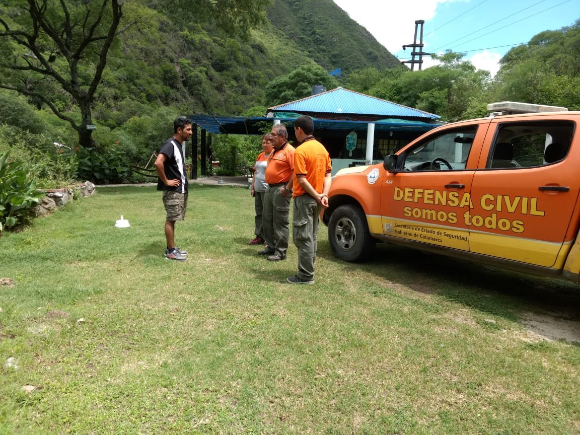 Defensa Civil inspeccionó la cuenca del río El Tala