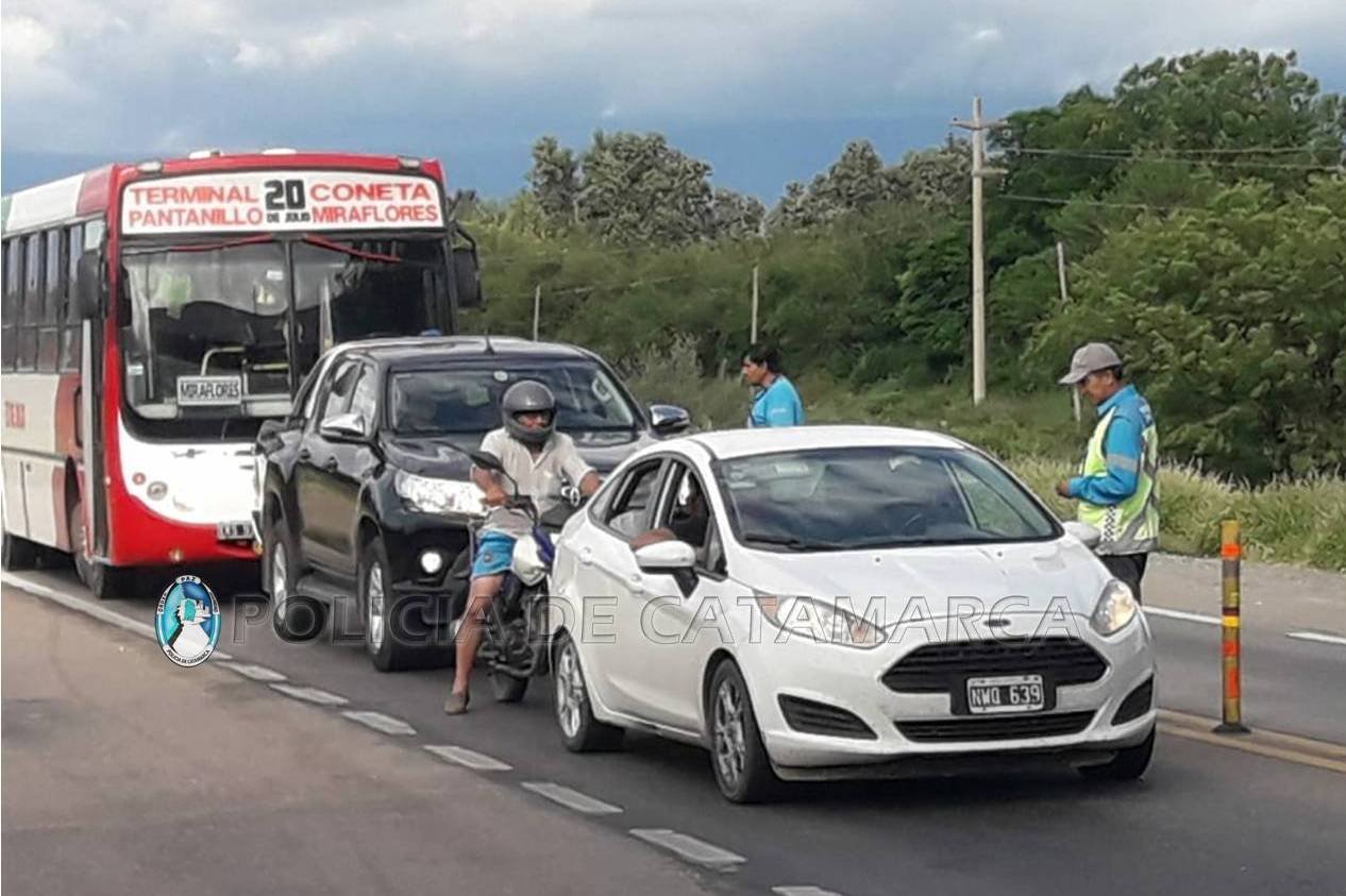 Secuestran 160 vehículos en controles vehiculares en Capital, Valle Viejo, Capayán y Ambato