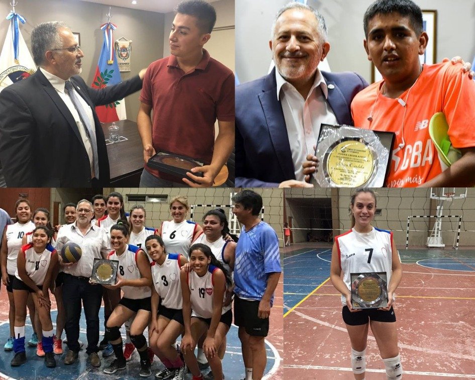 El Senado reconoció a jóvenes deportistas belichos