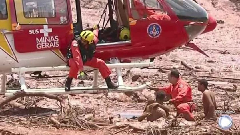 Represa de una minera se rompió y provocó tragedia en Brasil