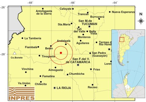 Catamarca tembló dos veces