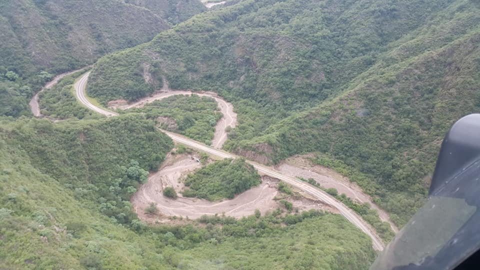 Emergencia Vial y Regional: El helicóptero de Nación sobrevoló Capayán y se evalúan los daños del temporal