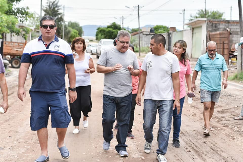 El Intendente Jalil recorrió barrios afectados por el temporal