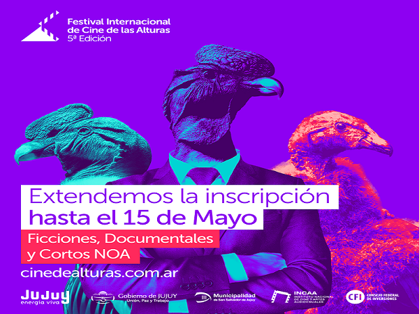 Prórroga para inscripción de films en el festival internacional de cine de las alturas