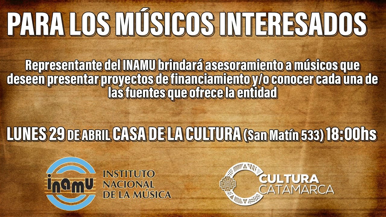 El representante del NOA de la Asamblea Federal del INAMU brindará asesoramiento en la Casa de la Cultura