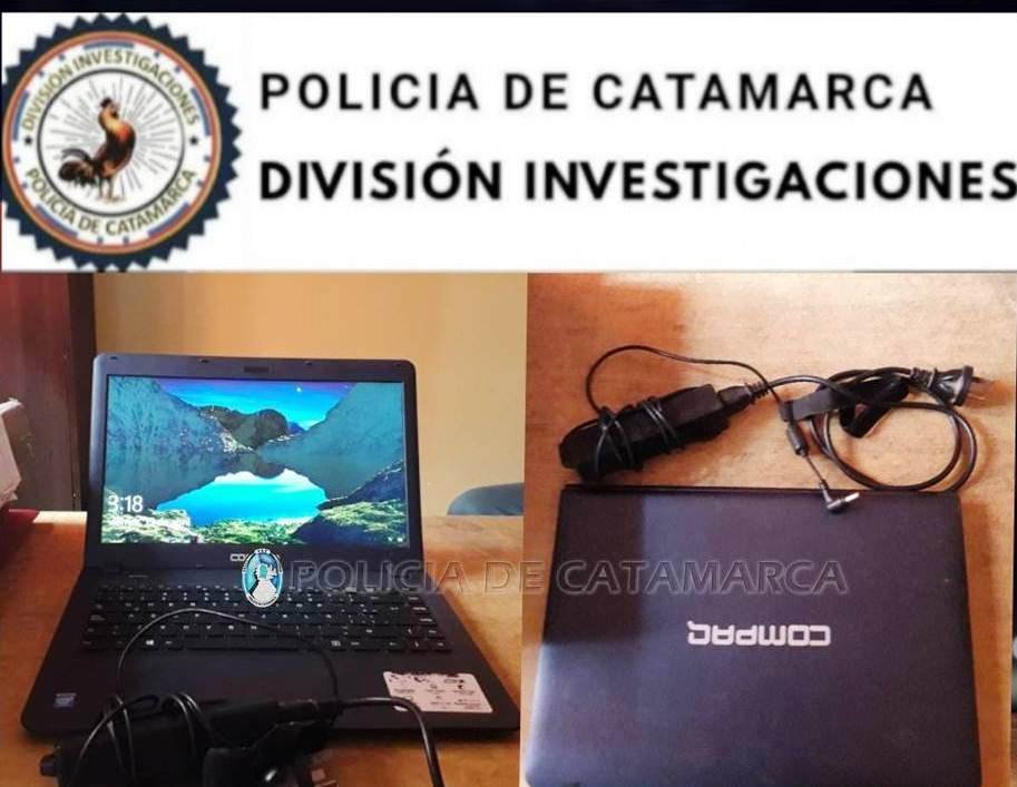 Recuperan una computadora sustraída en Valle Viejo