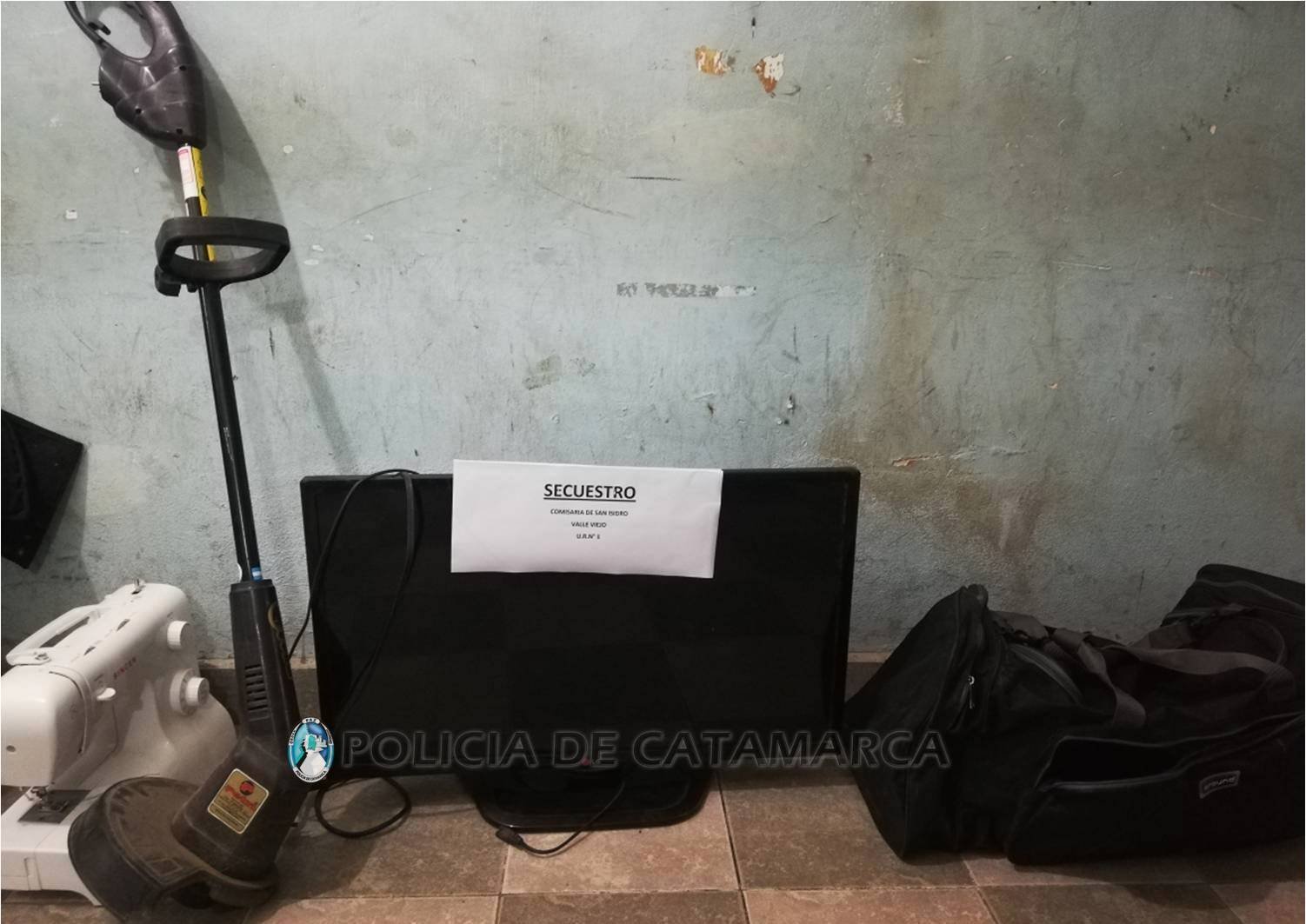 Recuperan elementos robados en Valle Viejo