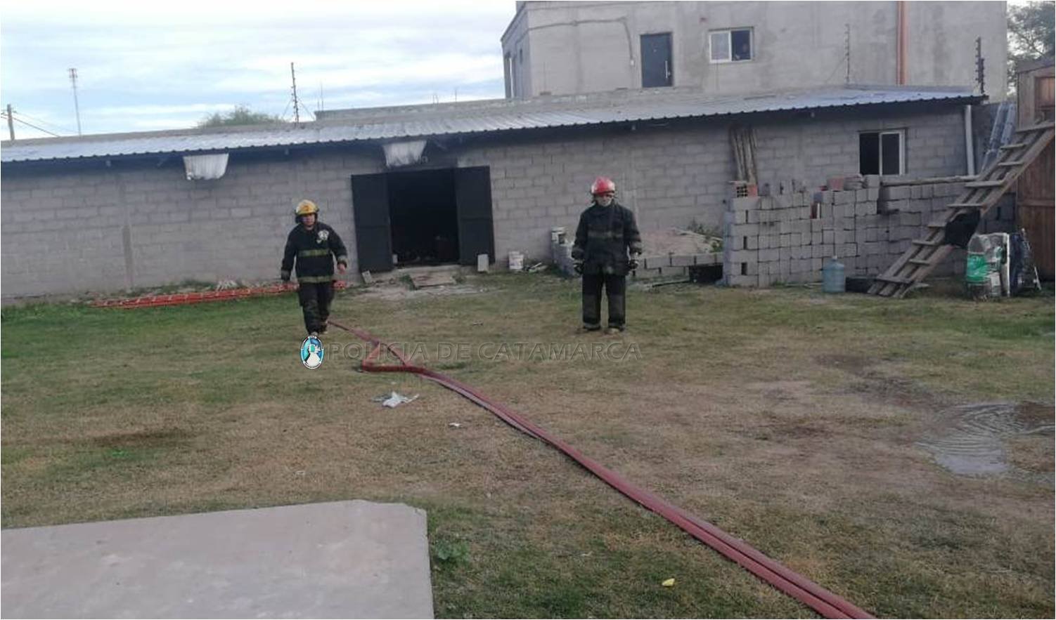 Se incendió un depósito de Valle Viejo