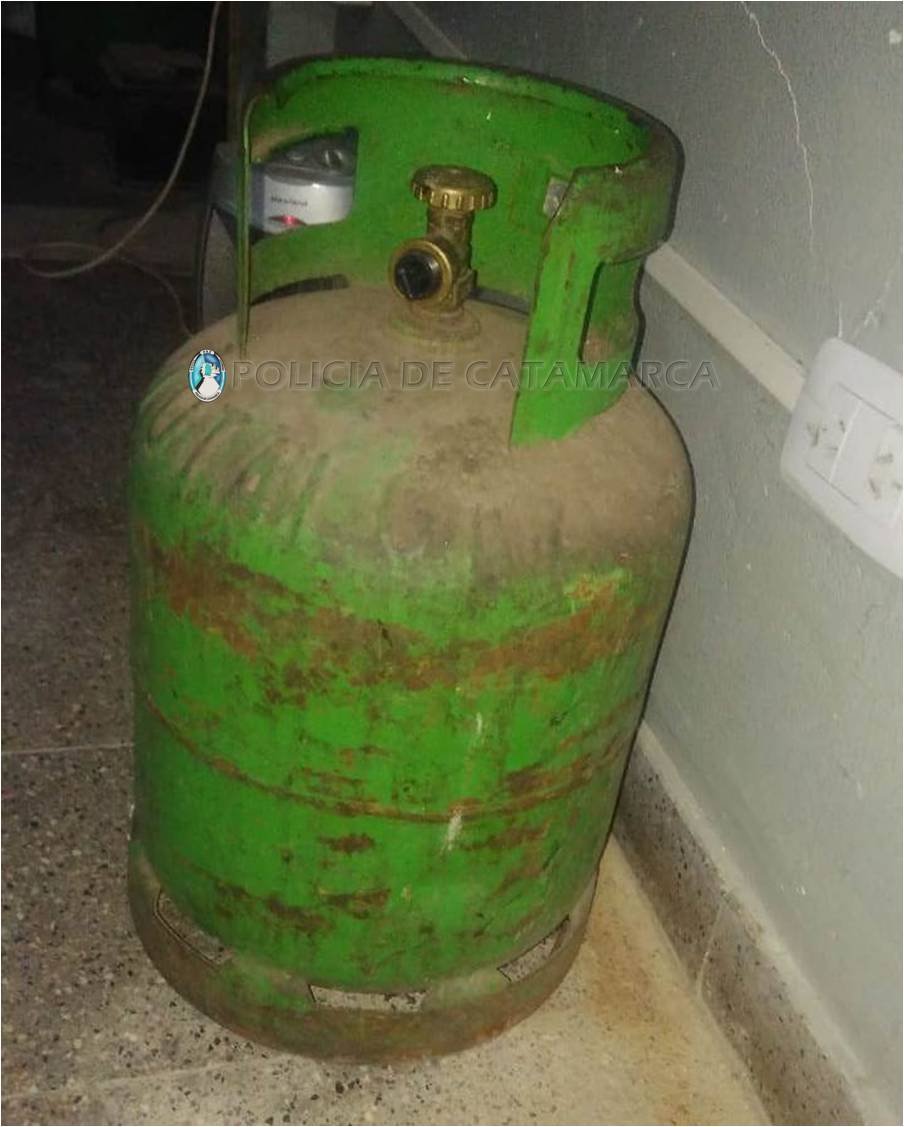 Secuestran una garrafa de gas en el sector norte de la Capital