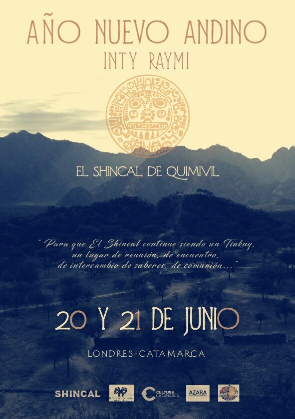 Invitación para celebrar el Inty Raymi en el Shincal de Quimivil