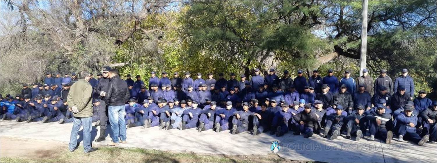 El Comando Superior de la Institución visitó a los Aspirantes a Agentes de Policía en el Campamento de Pirquitas