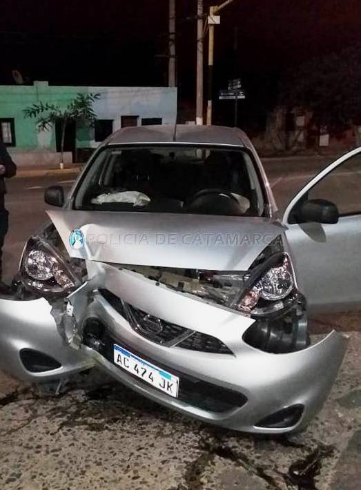 Mujer lesionada en un siniestro vial