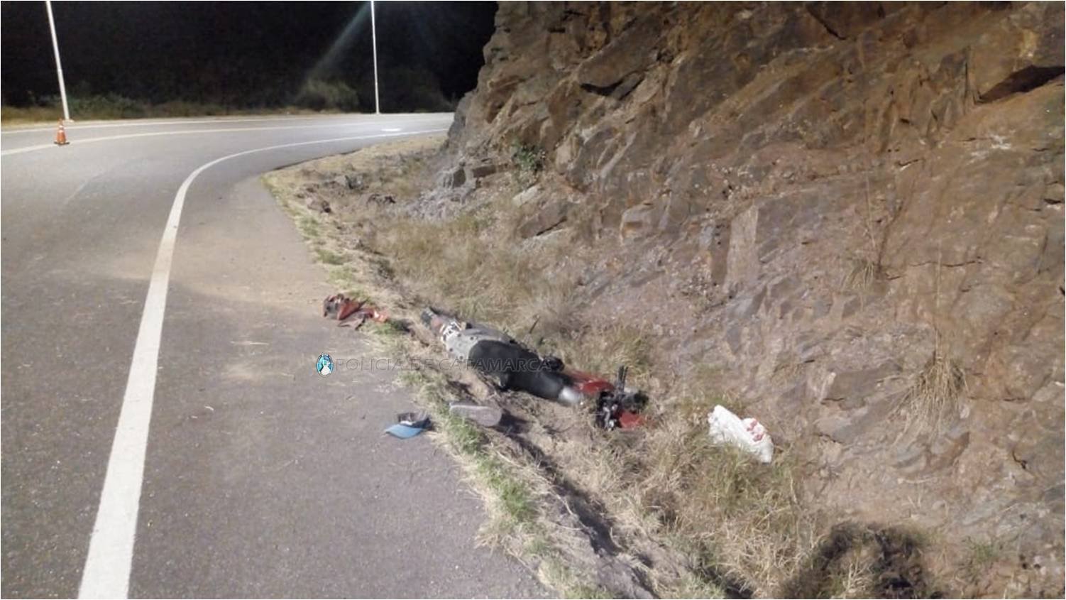 Siniestro vial en la Quebrada de Moreira