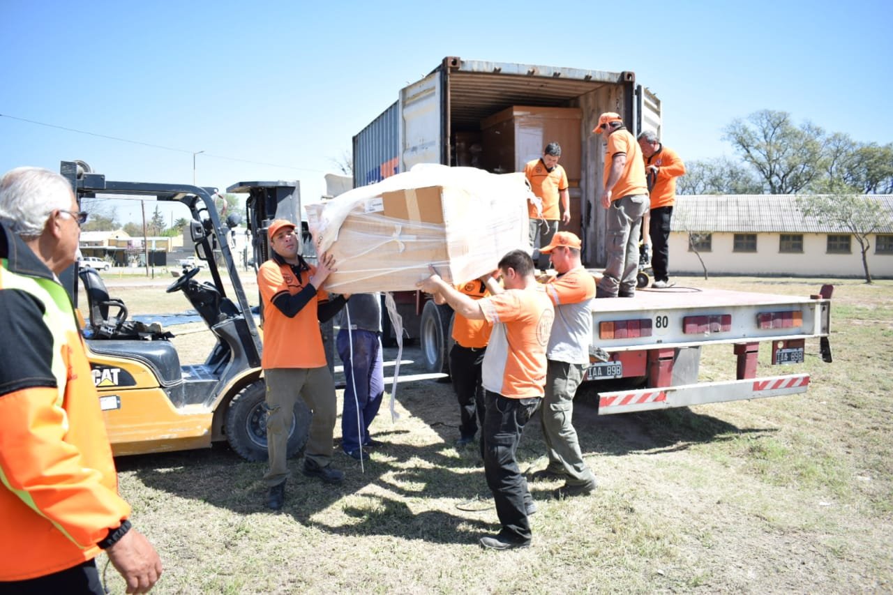 Llegó a Catamarca la carpa hospital donada por EE.UU.
