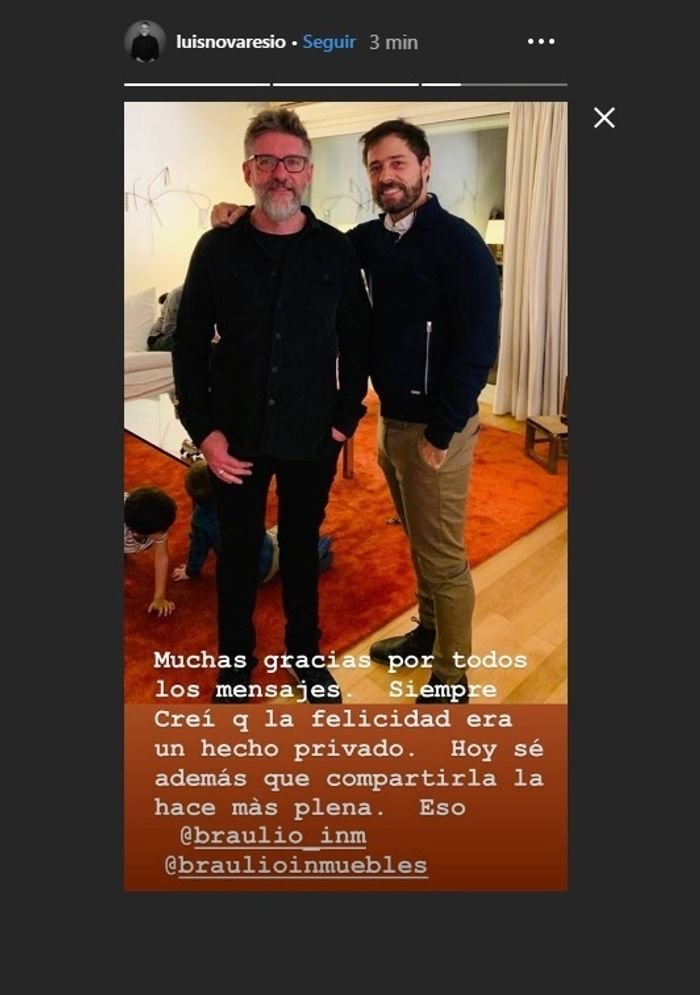 La conmovedora historia de paternidad del novio de Luis Novaresio