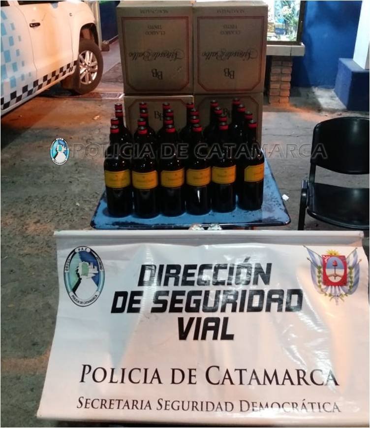 Secuestran bebidas alcohólicas en un Puesto Caminero de la Capital