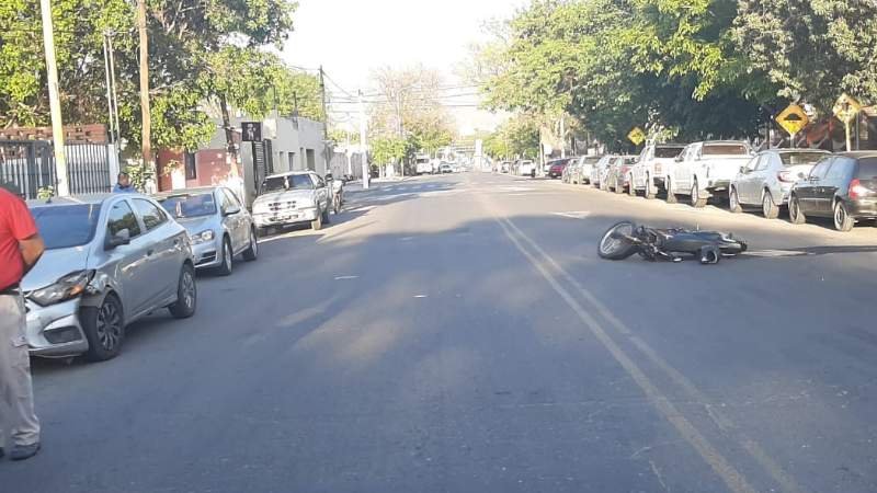 Accidente sobre la avenida Acosta Villafañez