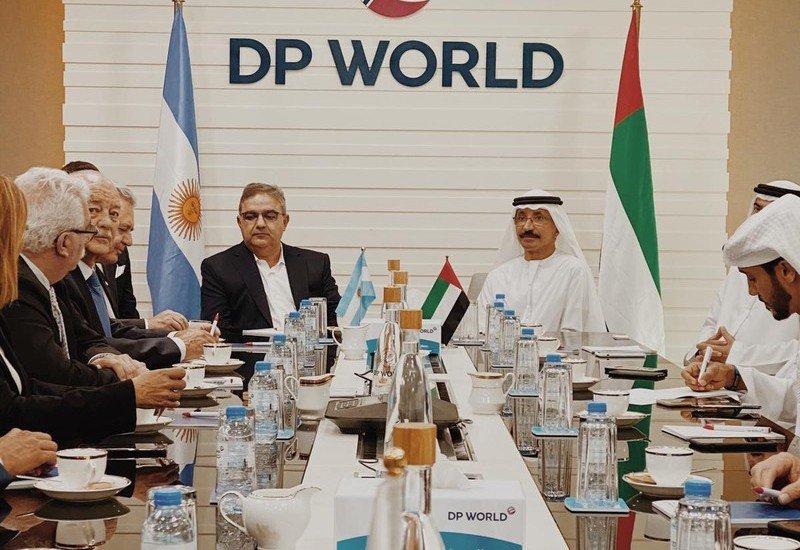 Raúl se reunió con el sultán Ahmed Bin Sulayem, de la multinacional DP World