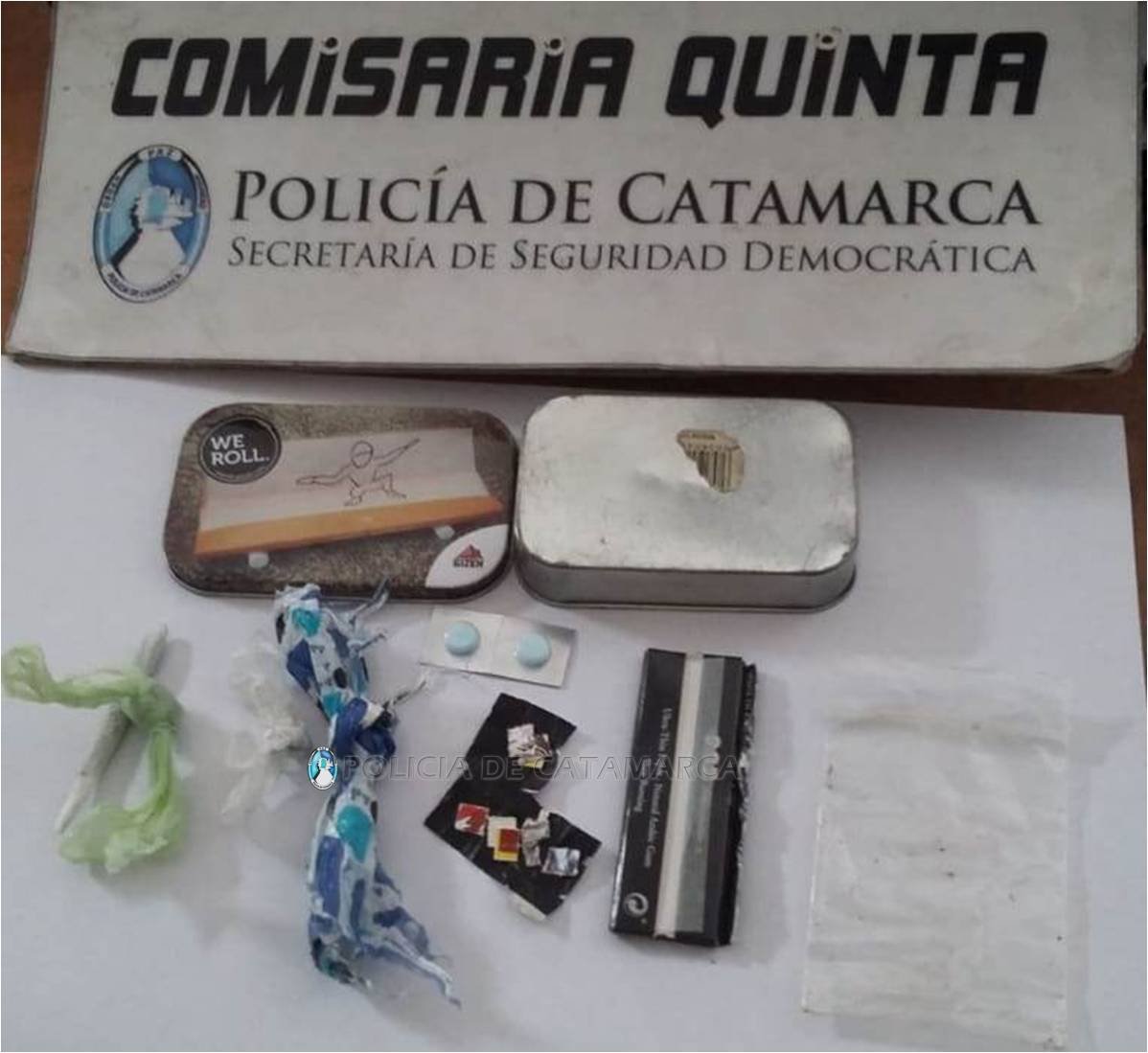 Aprehenden a una joven mujer y secuestran droga  en la zona alta de la Capital