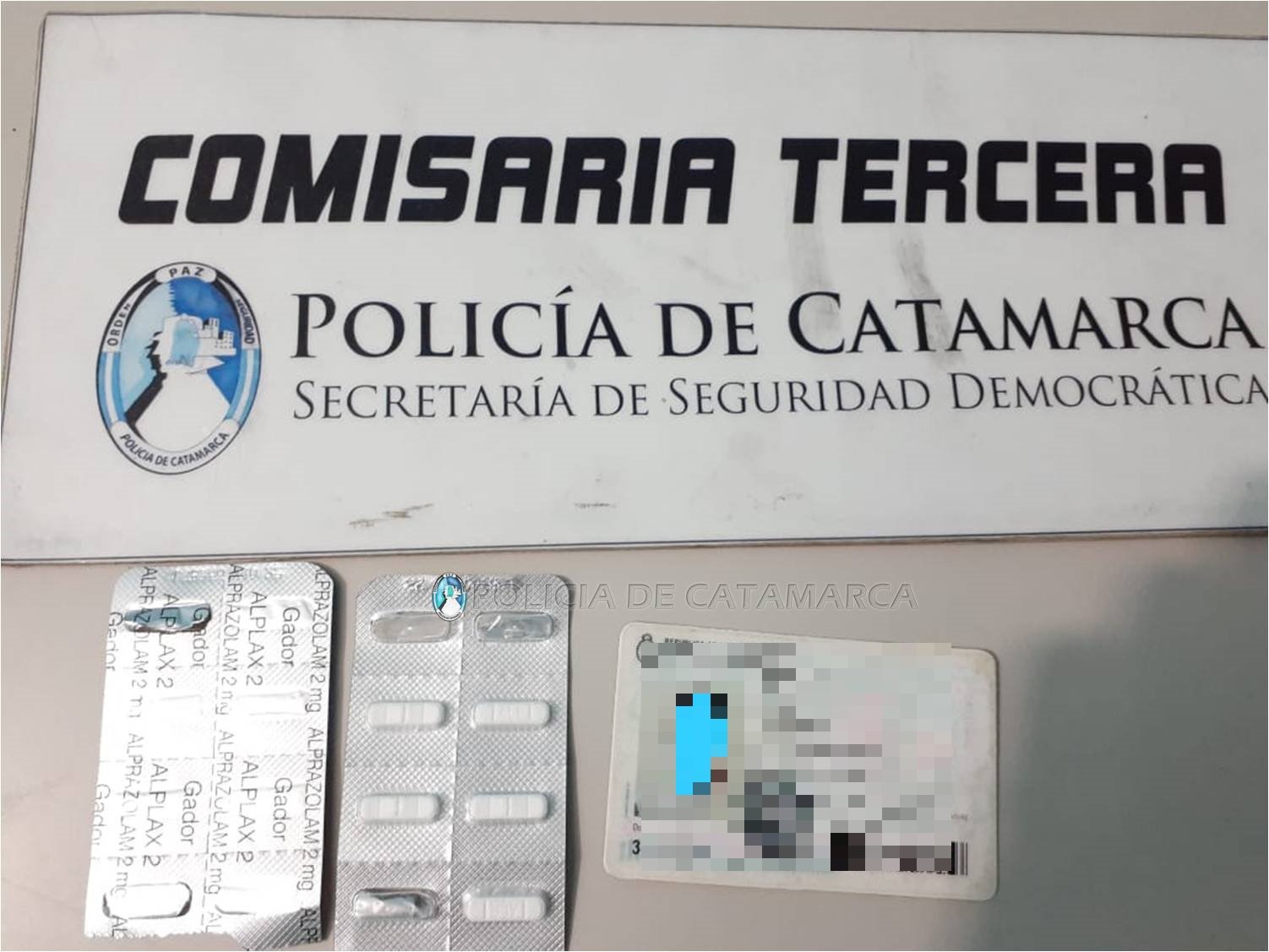 En el sector este de la Capital aprehenden a un hombre, secuestran ansiolíticos y elementos de dudosa procedencia