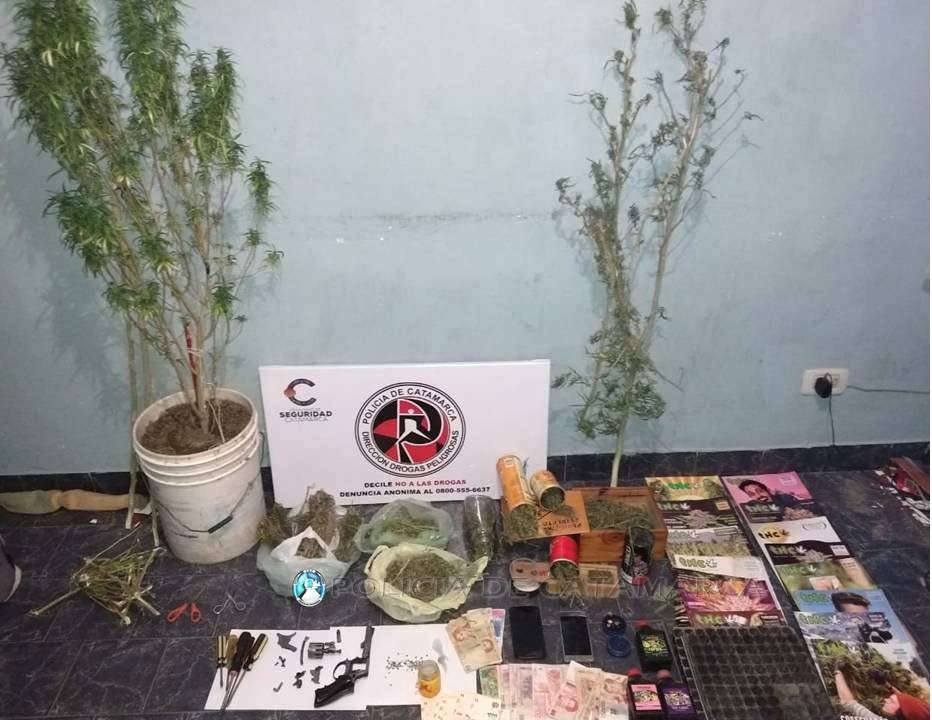 Operativo antidrogas en Valle Viejo