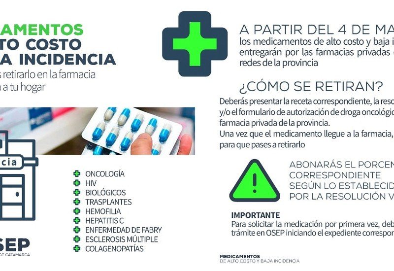 OSEP refuerza la entrega de medicamentos de alto costo y niega la privatización de su farmacia