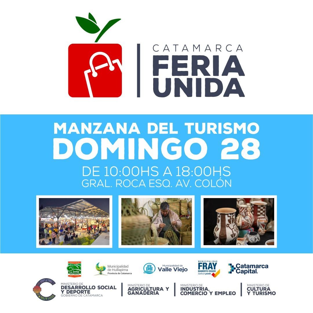 Desde este domingo, llega “Catamarca Feria Unida”