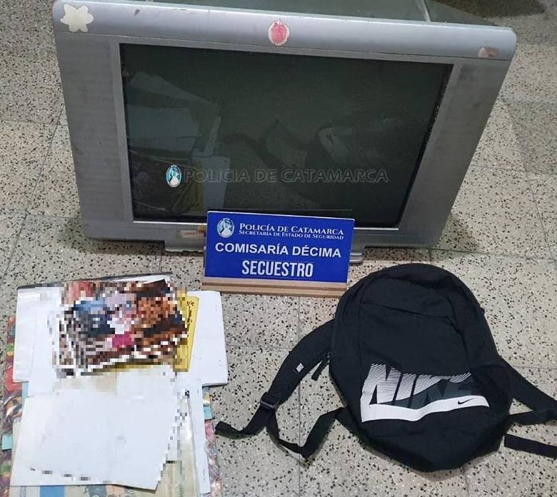 Recuperan elementos sustraídos y detienen a un hombre