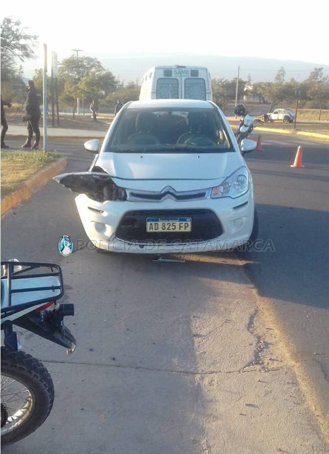 Siniestro vial en la zona norte de la Capital