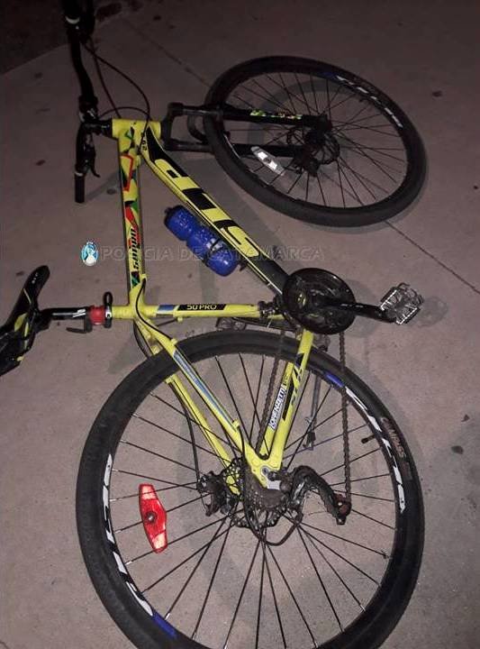 Ciclista lesionado en un siniestro vial