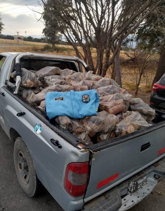 En un Puesto Caminero de Valle Viejo secuestran varias bolsas de leña