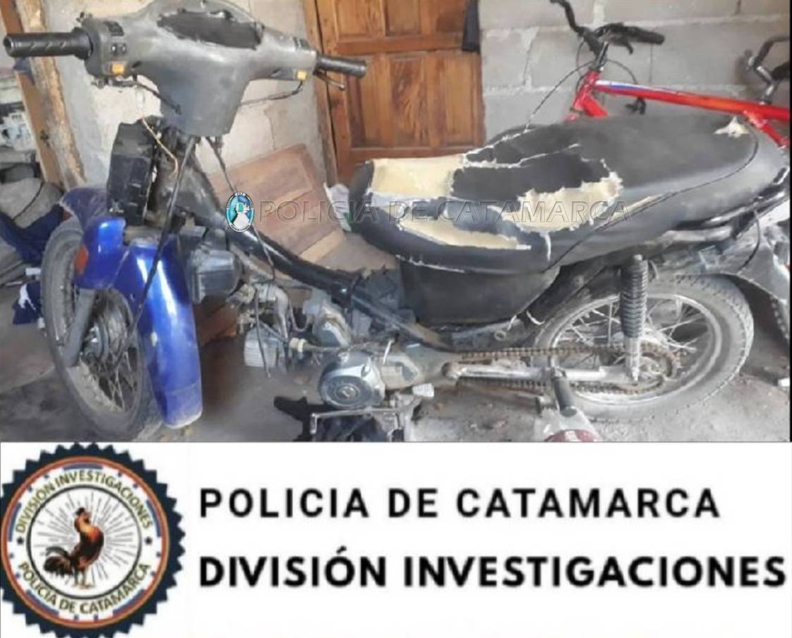 Policías recuperaron una moto robada en Valle Viejo