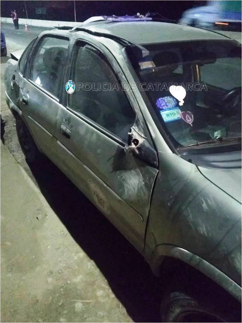 Policías asistieron a un joven que habría protagonizado un siniestro vial en Capayán