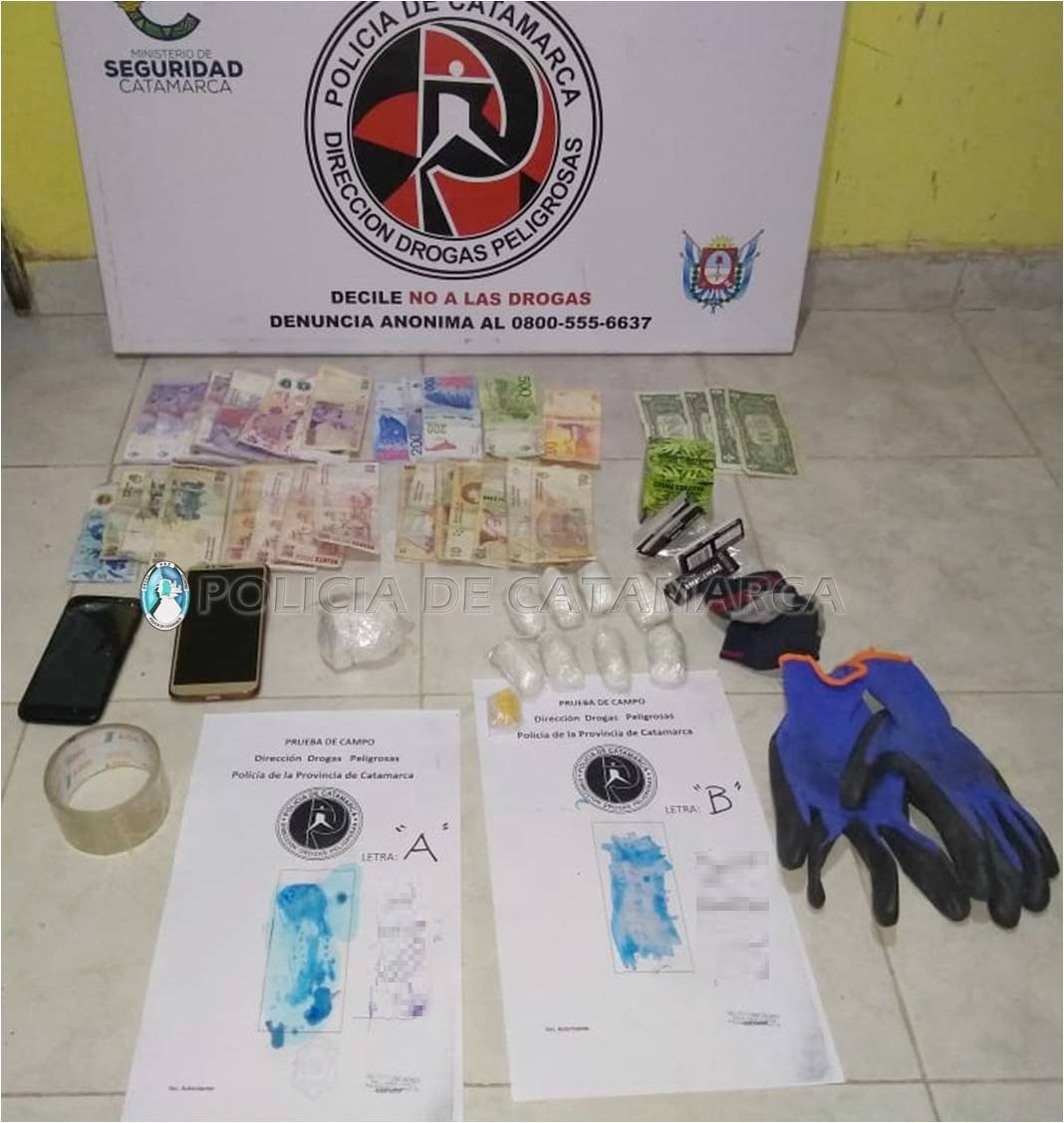 Detienen a un hombre y secuestran droga en el sector norte de la Capital