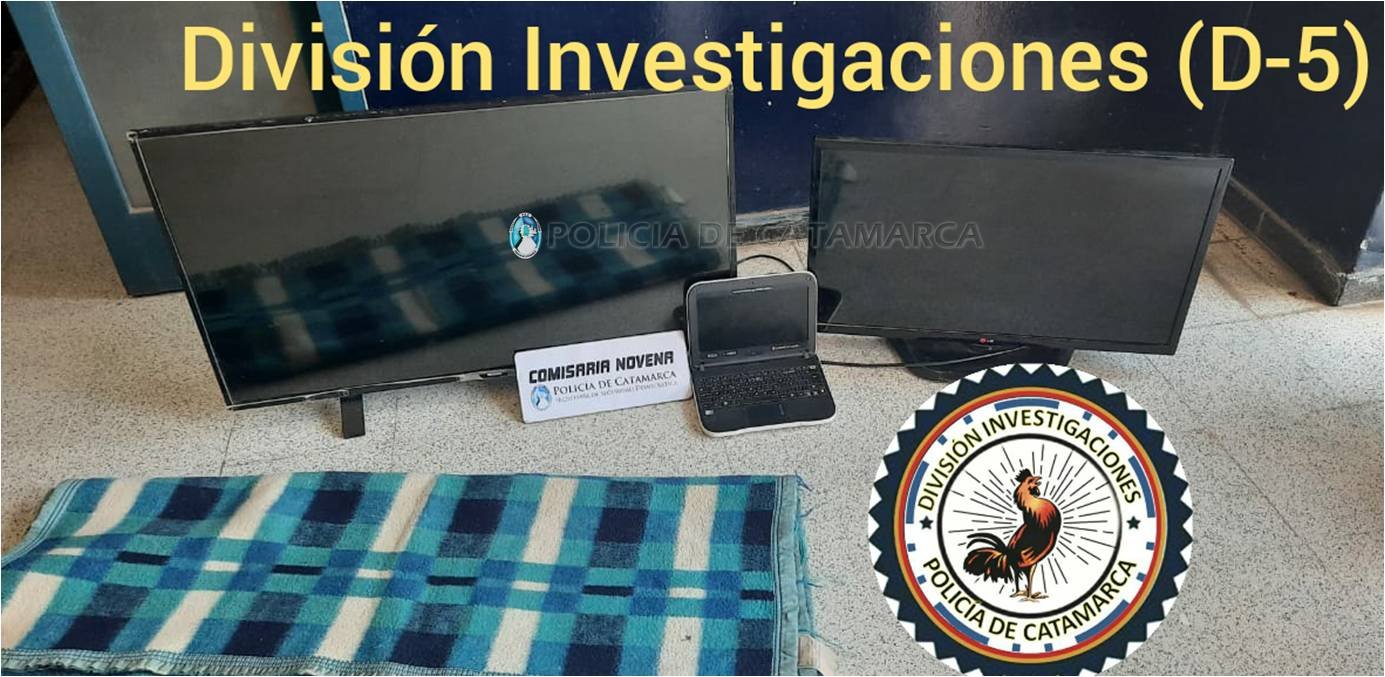 En el sur de la Capital recuperan elementos sustraídos y aprehenden a un joven
