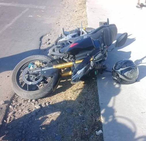 Un hombre resultó lesionado en un siniestro vial