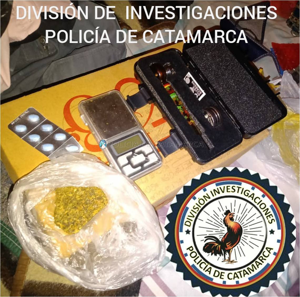 Durante un registro domiciliario secuestran droga en la Capital