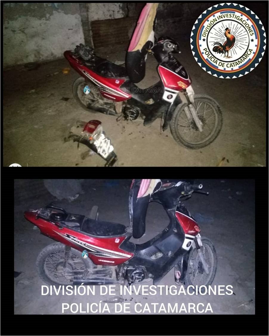 Recuperan una moto sustraída en el sector sur de la Capital