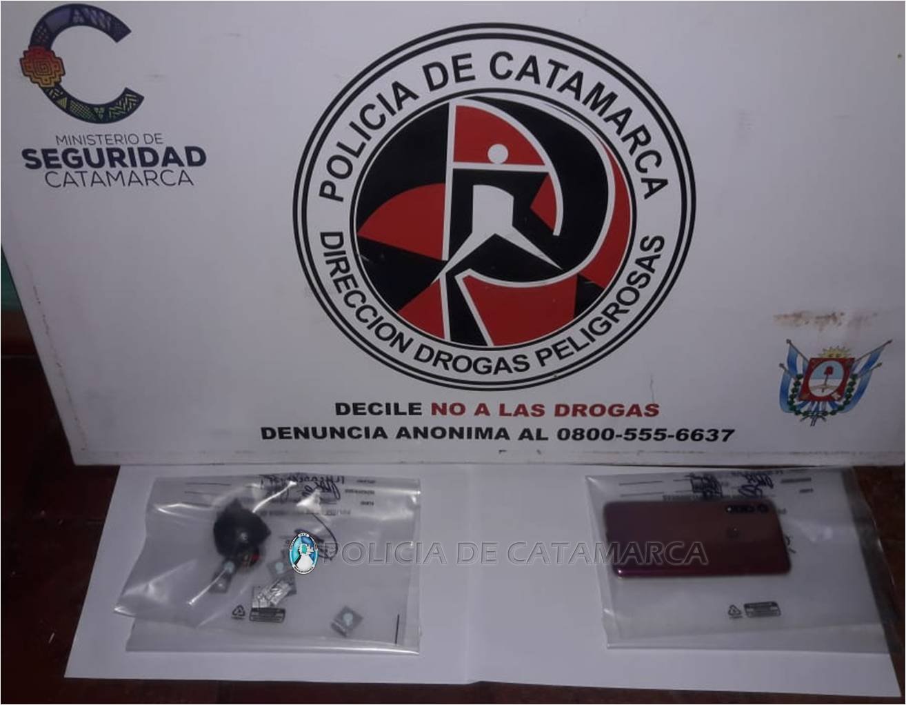 Tras un allanamiento secuestran droga en La Paz