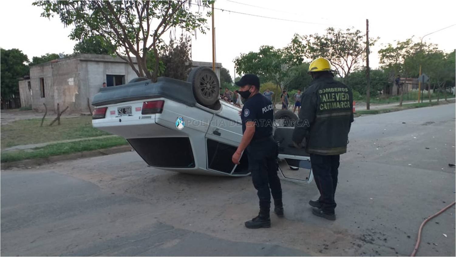 Vuelco en Valle Viejo